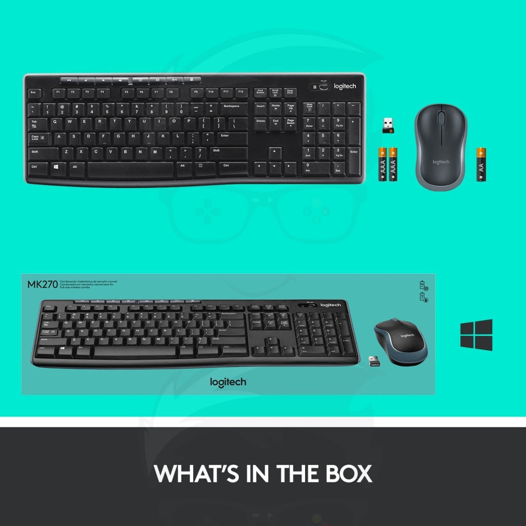 Logitech MK270 Wireless Keyboard And Mouse Combo Logitech MK270 Wireless Keyboard And Mouse Combo